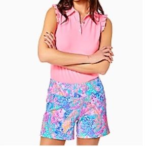 Lilly Pulitzer UPF50 Luxletic 5” Nakia Shorts size 10